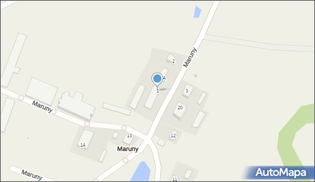 Maruny, Maruny, 1, mapa Maruny