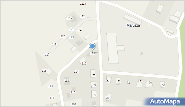 Marusza, Marusza, 118, mapa Marusza