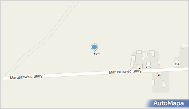 Maruszewiec Stary, Maruszewiec Stary, 19a, mapa Maruszewiec Stary