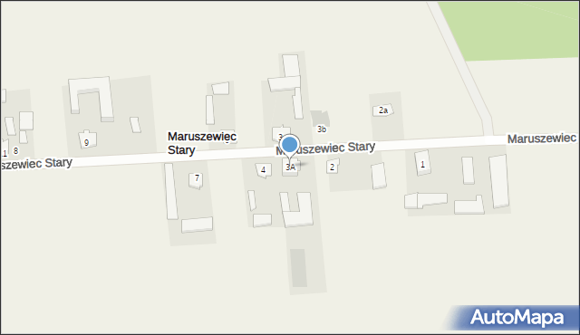 Maruszewiec Stary, Maruszewiec Stary, 3A, mapa Maruszewiec Stary