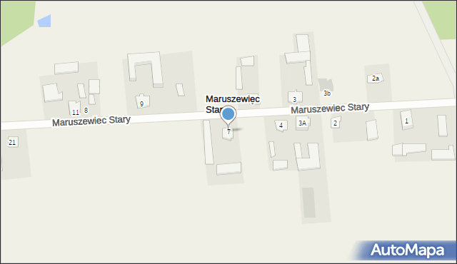 Maruszewiec Stary, Maruszewiec Stary, 7, mapa Maruszewiec Stary