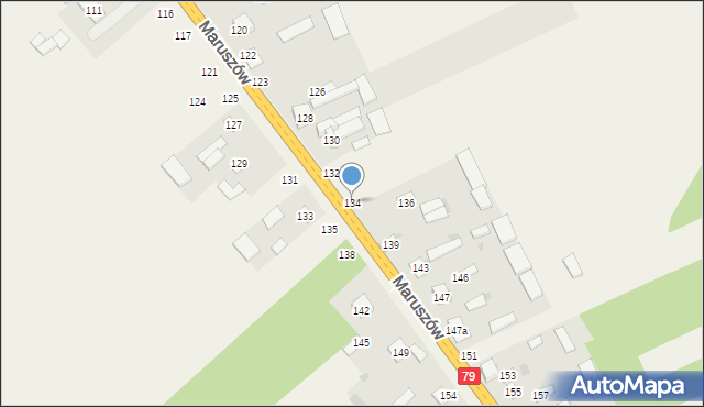 Maruszów, Maruszów, 134, mapa Maruszów