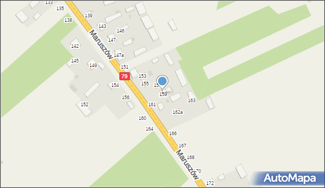 Maruszów, Maruszów, 159, mapa Maruszów