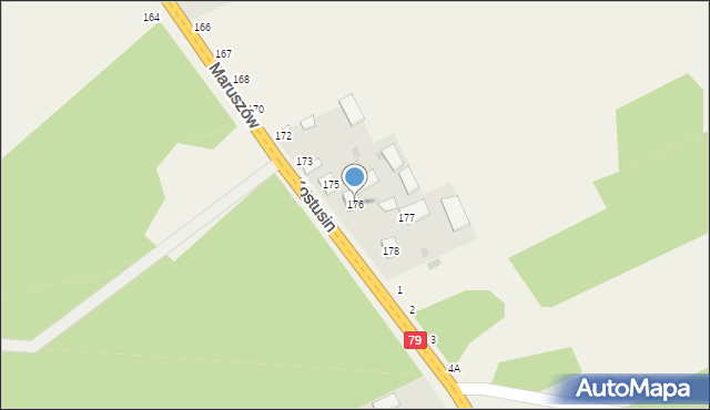 Maruszów, Maruszów, 176, mapa Maruszów