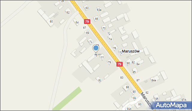 Maruszów, Maruszów, 75, mapa Maruszów