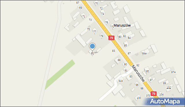 Maruszów, Maruszów, 81, mapa Maruszów