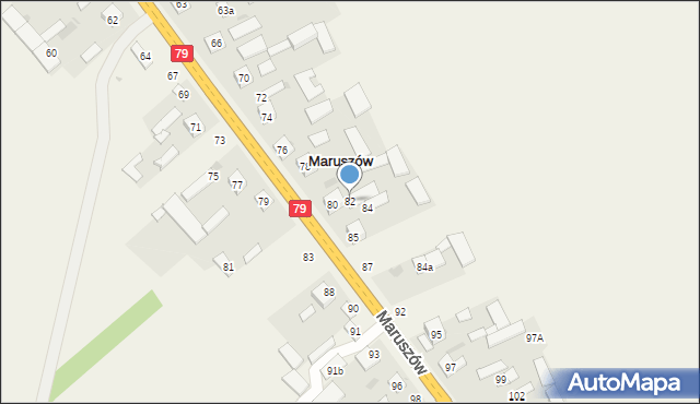 Maruszów, Maruszów, 82, mapa Maruszów