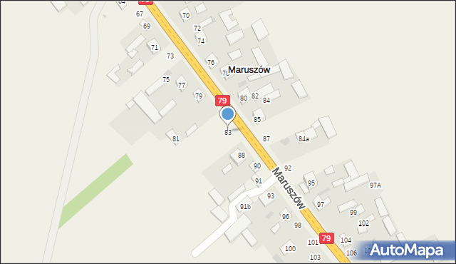 Maruszów, Maruszów, 83, mapa Maruszów