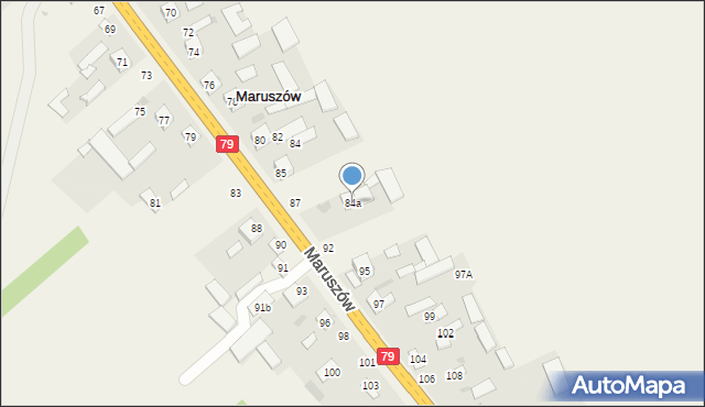 Maruszów, Maruszów, 84a, mapa Maruszów