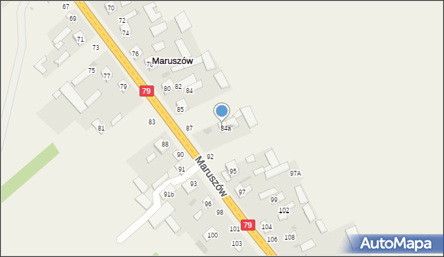 Maruszów, Maruszów, 89, mapa Maruszów