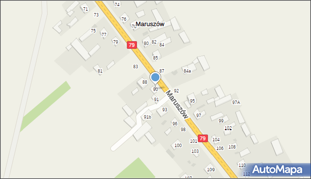 Maruszów, Maruszów, 90, mapa Maruszów