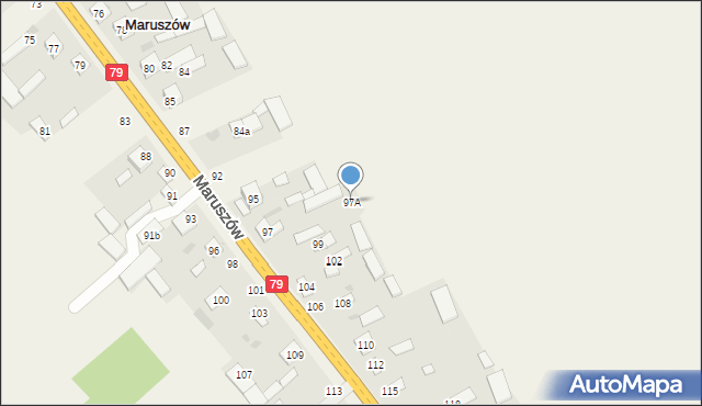 Maruszów, Maruszów, 97A, mapa Maruszów