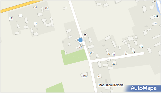 Maruszów, Maruszów, 16, mapa Maruszów