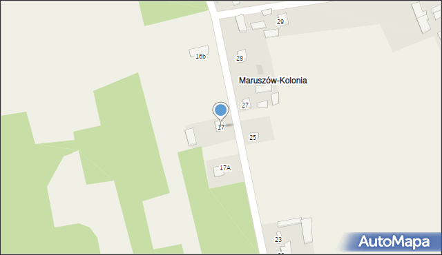 Maruszów, Maruszów, 17, mapa Maruszów