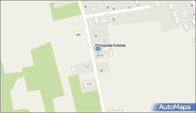 Maruszów, Maruszów, 27, mapa Maruszów