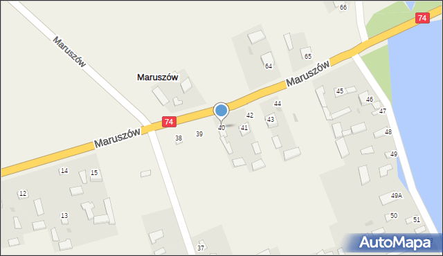 Maruszów, Maruszów, 40, mapa Maruszów