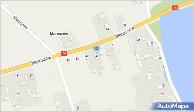 Maruszów, Maruszów, 41, mapa Maruszów