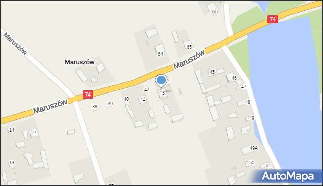 Maruszów, Maruszów, 43, mapa Maruszów