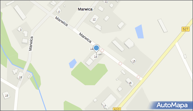 Marwica, Marwica, 14B, mapa Marwica