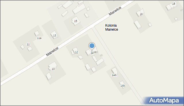 Marwice, Marwice, 14, mapa Marwice