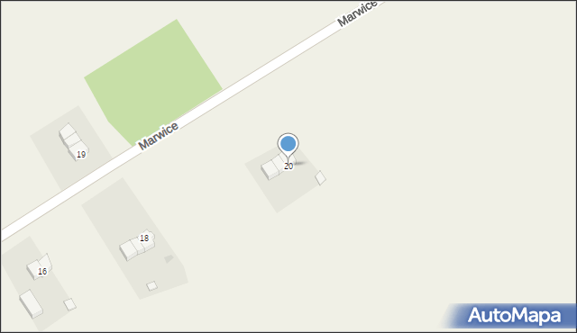 Marwice, Marwice, 20, mapa Marwice