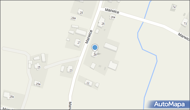 Marwice, Marwice, 24, mapa Marwice