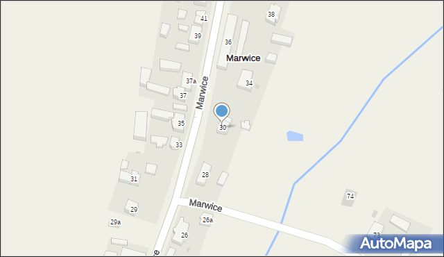 Marwice, Marwice, 30, mapa Marwice