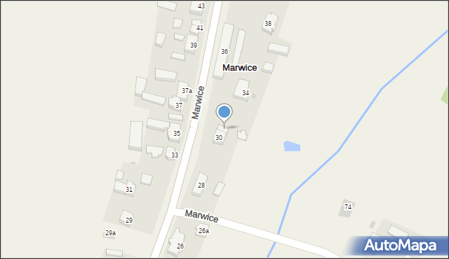 Marwice, Marwice, 32, mapa Marwice