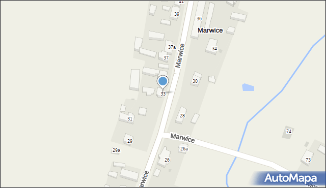 Marwice, Marwice, 33, mapa Marwice