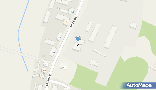 Marwice, Marwice, 48, mapa Marwice