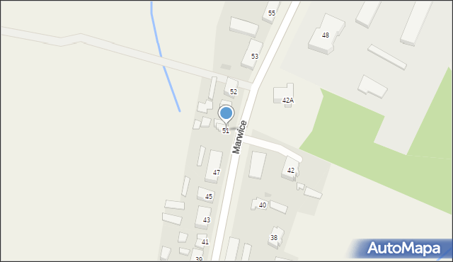 Marwice, Marwice, 51, mapa Marwice