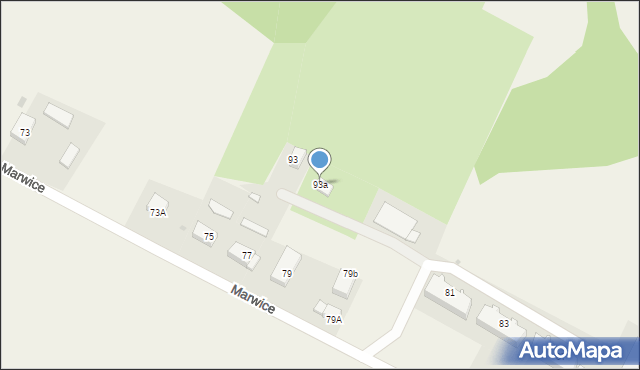 Marwice, Marwice, 93a, mapa Marwice