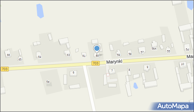 Marynki, Marynki, 60, mapa Marynki