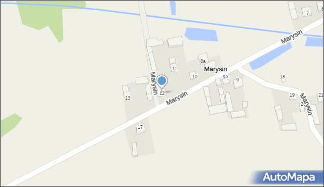 Marysin, Marysin, 12, mapa Marysin