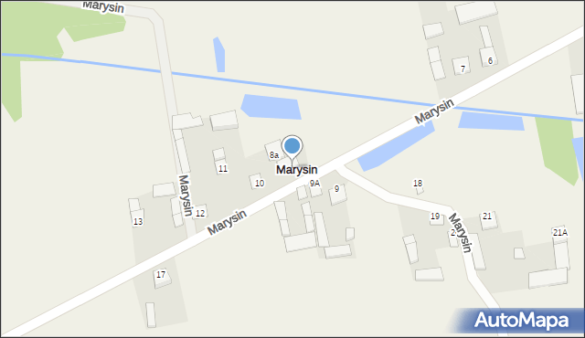 Marysin, Marysin, 8, mapa Marysin