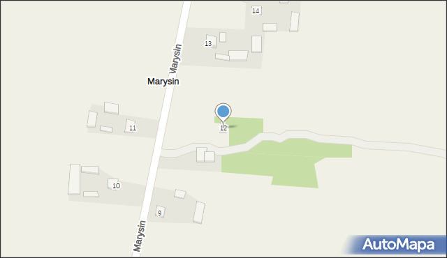 Marysin, Marysin, 12, mapa Marysin