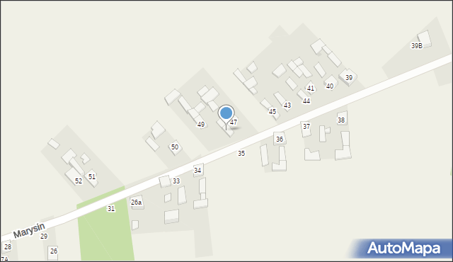 Marysin, Marysin, 48, mapa Marysin