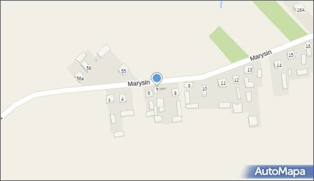 Marysin, Marysin, 7, mapa Marysin