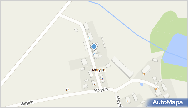 Marysin, Marysin, 2, mapa Marysin