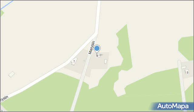 Marysin, Marysin, 8, mapa Marysin