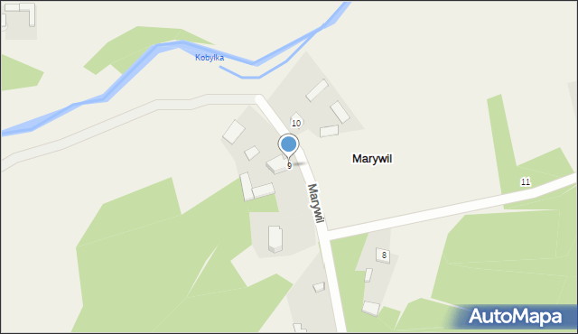 Marywil, Marywil, 9, mapa Marywil