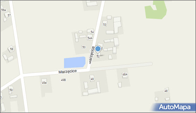 Marzęcice, Marzęcice, 51, mapa Marzęcice