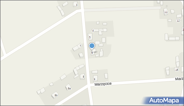 Marzęcice, Marzęcice, 6, mapa Marzęcice