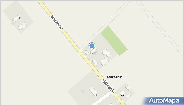 Marzenin, Marzenin, 7, mapa Marzenin