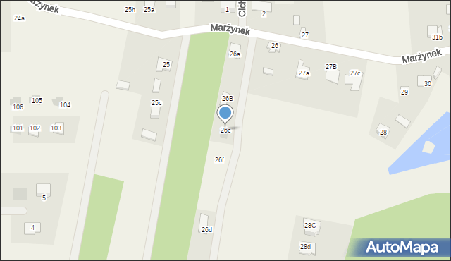 Marżynek, Marżynek, 26c, mapa Marżynek