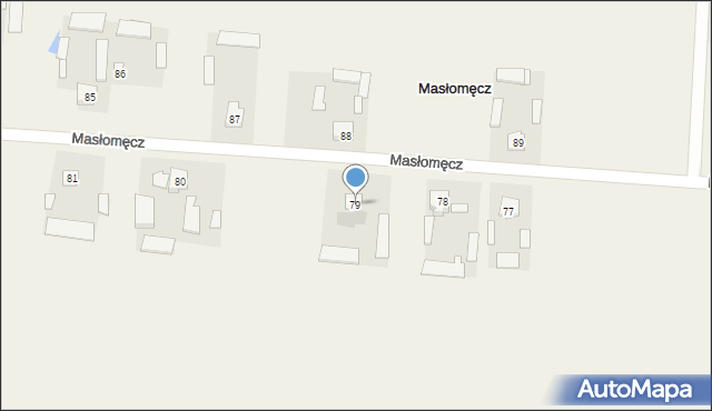 Masłomęcz, Masłomęcz, 79, mapa Masłomęcz