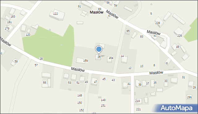 Masłów, Masłów, 16, mapa Masłów