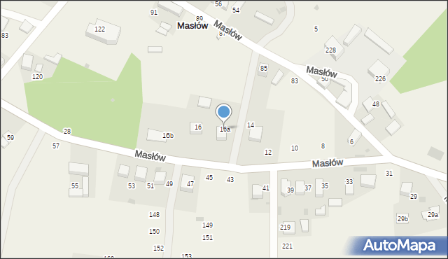 Masłów, Masłów, 16a, mapa Masłów