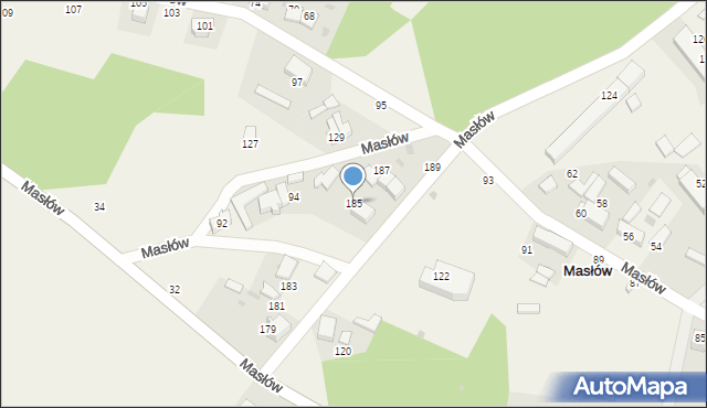 Masłów, Masłów, 185, mapa Masłów
