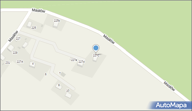 Masłów, Masłów, 227C, mapa Masłów